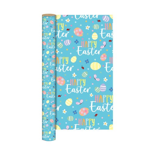 Picture of EASTER WRAPPING ROLL 1.5M - BLUE